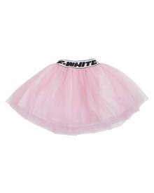 Off-White Logo Band Tulle Skirt