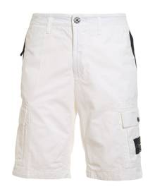 Stone Island White Cargo Shorts