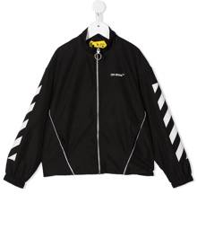 Off-White Kids Black Ow Rubber Arrow Windbreaker