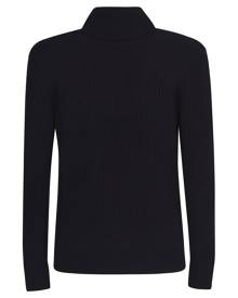 Tagliatore Turtleneck Ribbed Woven Sweater Tagliatore Turtleneck Ribbed Woven Sweater