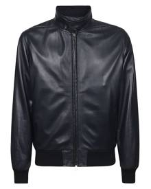 Eddy Monetti Leather Bomber Jacket
