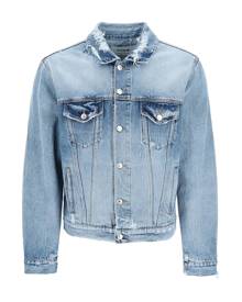 MSGM Distressed Denim Jacket