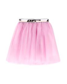 Off-White Logo Band Tulle Skirt