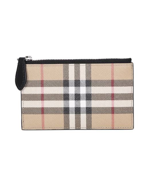 Burberry Vintage Check Money-Clip Cardholder