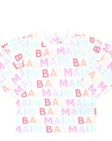 Balmain White T-shirt For Babies With Logo Balmain White T-shirt For Babies With Logo