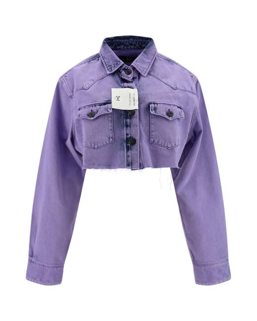 denim jacket purple