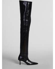 Alexander Wang High Heels Boots In Black Leather