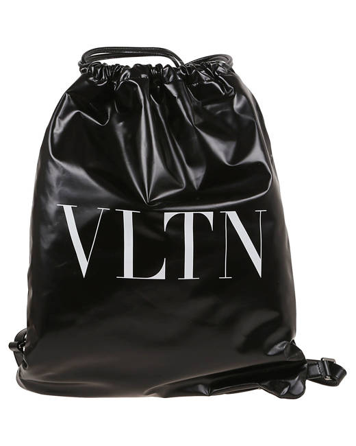 Valentino Garavani Men's Vltn Logo Backpack In Abyss Blue Bianco