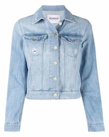 Dondup Blue Cotton Denim Jacket