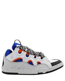 Lanvin Curb Panelled Lace-up Sneakers