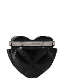 Leather clutch bag Karl Lagerfeld Pink in Leather - 29008451