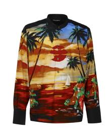 Dolce & Gabbana Hawaii Print Nylon Shirt