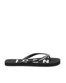 サンダル Dsquared Rubber Thong Sandal Dsquared DSQUARED2 BE ICON FLIP FLOPS Beach Sandals Thong