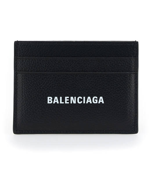 Luxury wallet - Balenciaga red and black leather wallet.