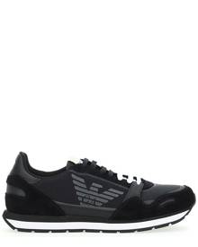 Logo Print Lace-up Sneakers Giorgio Armani