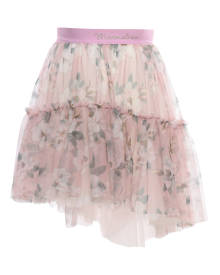 Monnalisa Floral Tulle Skirt