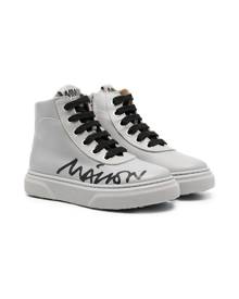 MM6 Maison Margiela Logo-print High-top Sneakers