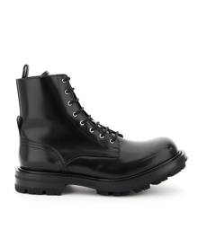 Alexander McQueen Worker Leather Boots