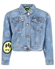 Barrow Light Blue Jacket For Kids With Iconic Smiley