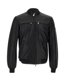 Peuterey sands Leather Biker Jacket