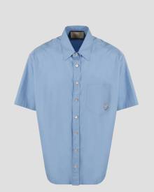 Gucci Cotton Poplin Shirt With Embroidery