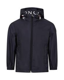 Moncler Blue aidrian Windbreaker For Boy With Logo