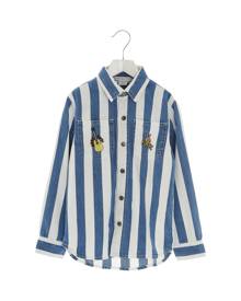Stella McCartney Kids Embroidery Striped Shirt