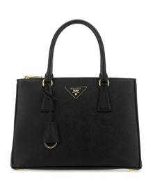 Prada Logo Plaque Tote Bag