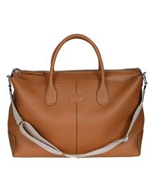 Tod's Logo Patch Top Zip Tote