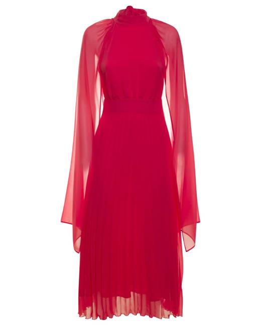 Pink Women's Cape Dresses - Clothing