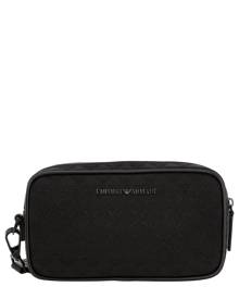 Emporio Armani Eagle Monogram Cotton Toiletry Bag