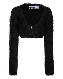 AMBUSH Fur Knit Crop Cardigan