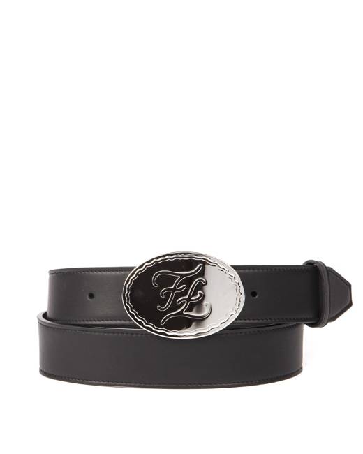 MEN'S FENDI FF WHITE MONOGRAM BELT, 40/100 – Luxury Locker