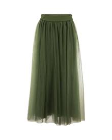 Fabiana Filippi High Waist Tulle Midi Skirt