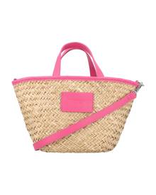 MSGM Mini Straw Tote Bag