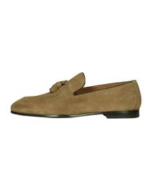 Doucal's Tassel Detail Wash Loafers