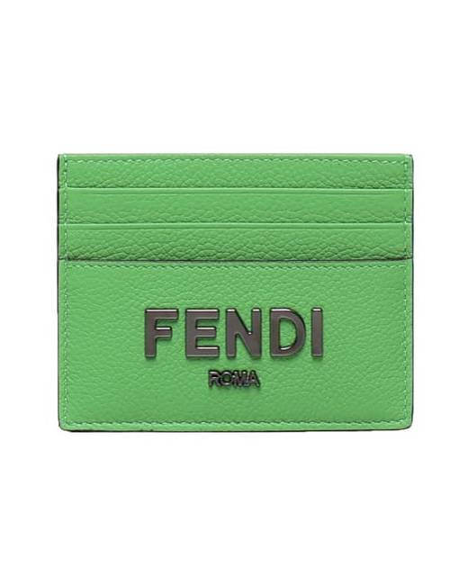 LEATHER VERTICAL CARD HOLDER for Men - Fendi