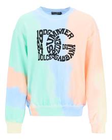 Dolce & Gabbana Tie-dye Sweatshirt With Logo