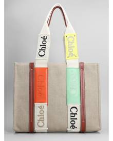 Chloé Tote In Grey Fabric