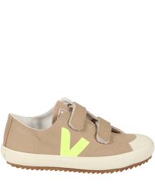 Veja Brown Sneakers For Kids With Logo