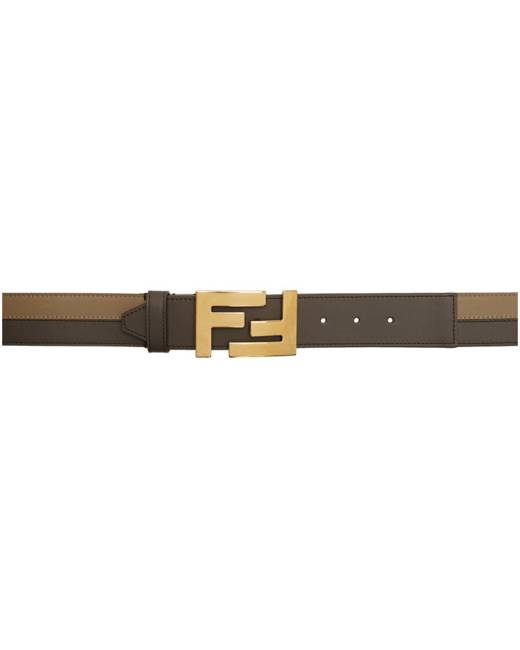 Fendi belt discount brown and gold