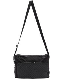 Bottega Veneta Black Intrecciato Packable Messenger Bag