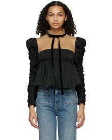 Khaite Black Fanny Blouse