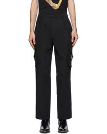 Moschino Black Plain Cargo Pants