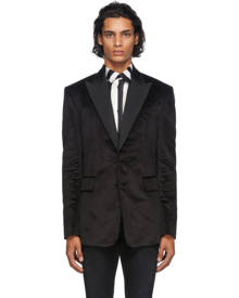 AMIRI Black Velvet Blazer