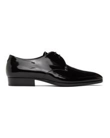 Saint Laurent Black Patent Wyatt 25 Derbys