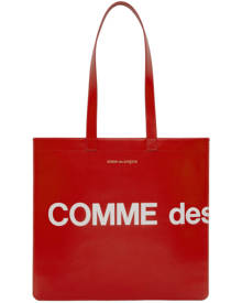 Comme des Garcons Wallets Red Huge Logo Tote