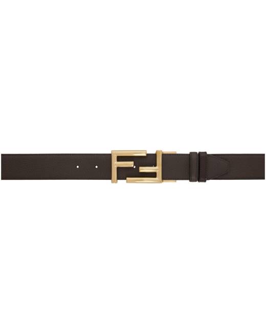 Gold buckle discount fendi belt