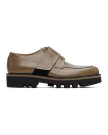 Dries Van Noten Beige Leather Lace-Up Derbys