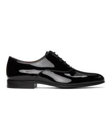 Gianvito Rossi Black Patent Vittorio Vernice Lace-Up Derbys